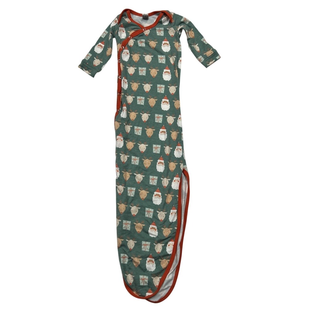 Copper Pearl Newborn Christmas Baby Knotted Sleep Gown Sleep Sack Pajamas